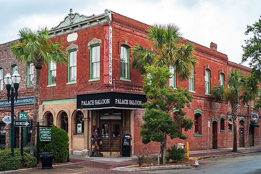 Palace Saloon in the famous Prescott Building in Fernandina Beach on Amelia Island, Florida