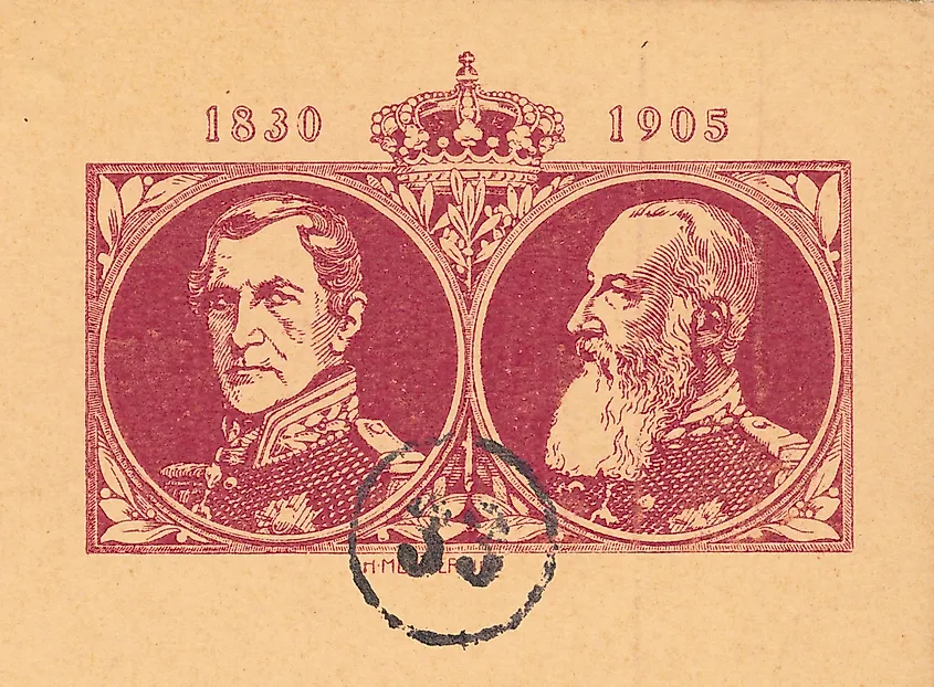 Portrait of King Leopold II of Belgium, founder and sole owner of the Congo Free State between 1885 and 1908.