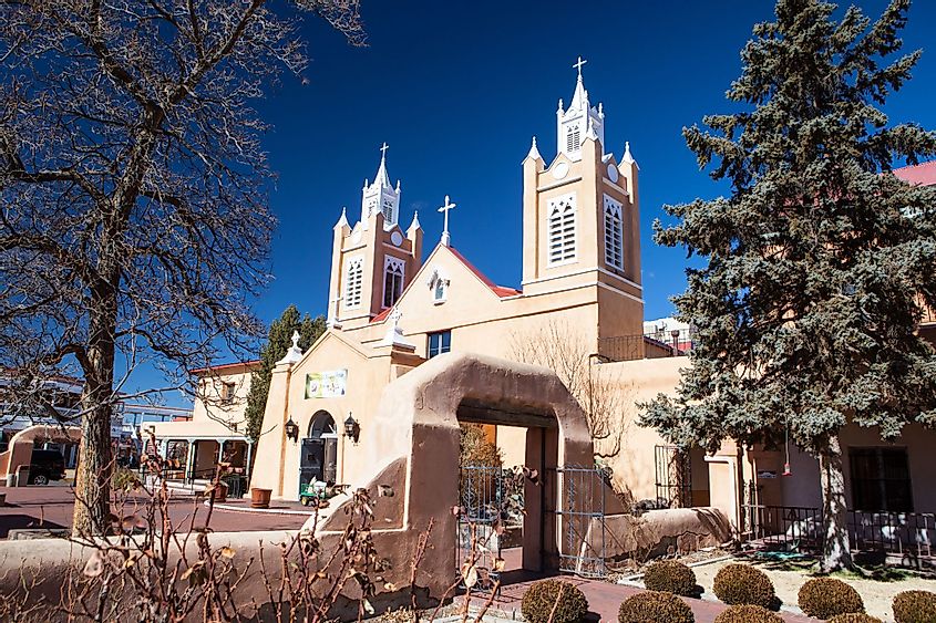 San Felipe de Neri Church in Old Town Albuquerque, New Mexico