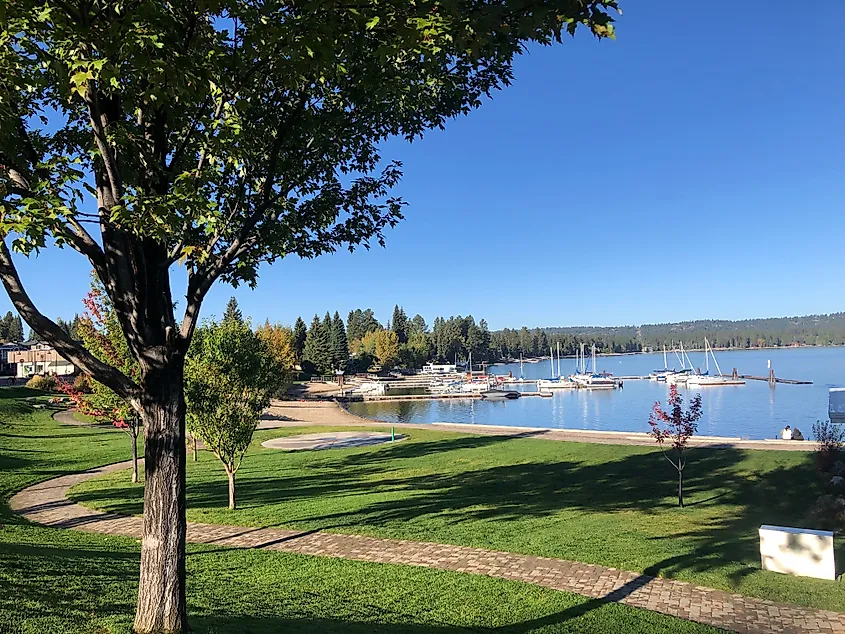 The marina in McCall, Idaho