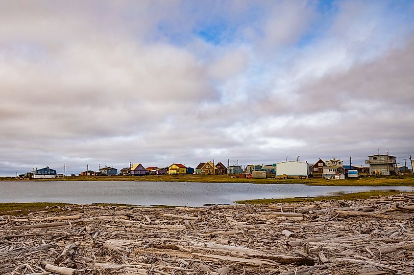 Hamlet of Tuktoyaktuk, Canada.