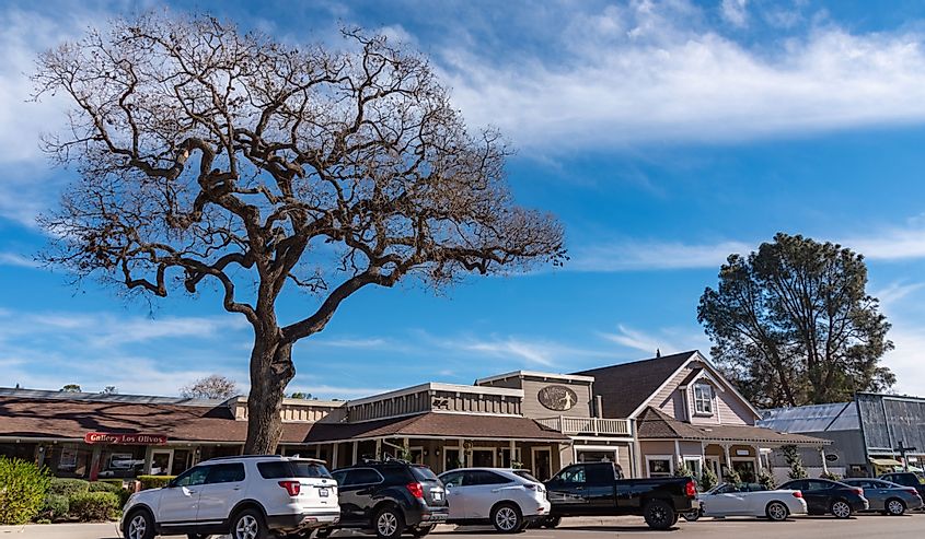 Small town of Los Olivos