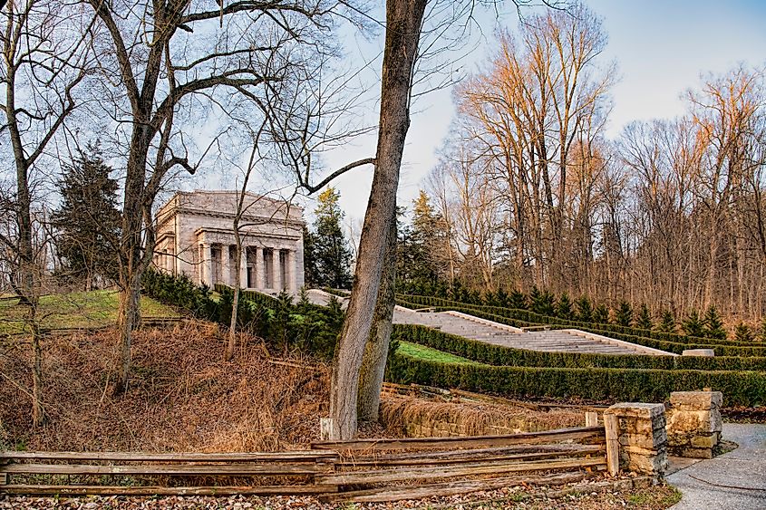 Abraham Lincoln Memorial in Rural Kentucky at Site of President's Birth