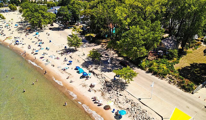 Great beach town of St Joseph Michigan.