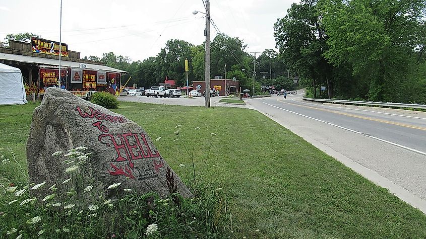 Street in Hell, Michigan