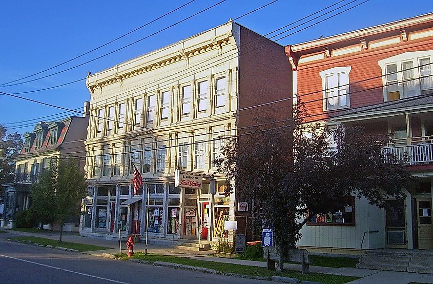  Buildings on Main Street (NY 22) in the historic district, Salem, NY, USA