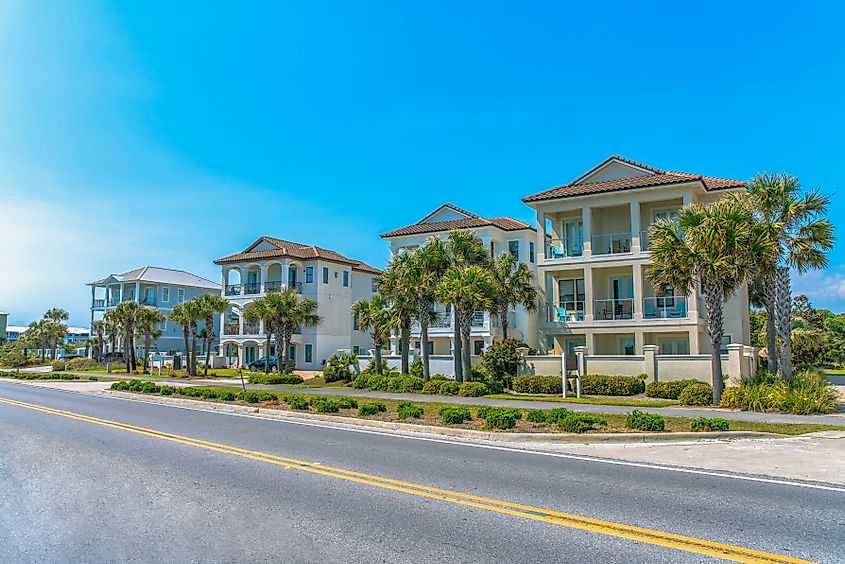 Coastal homes in Destin, Florida.