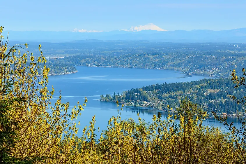 Lake Sammamish and Mount Baker, Washington