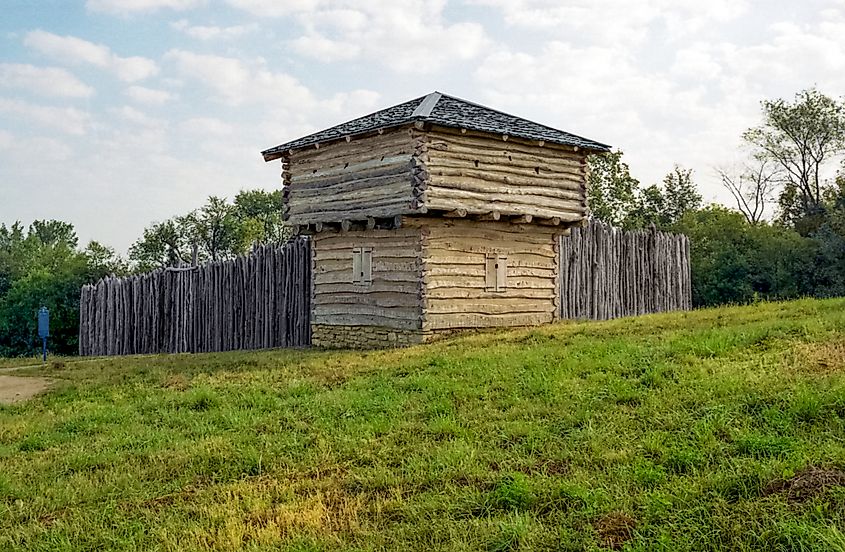 Apple River Fort State Historic Site near Elizabeth, Illinois.