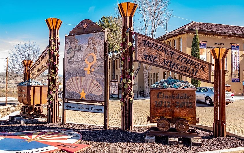 Historic Copper Art Museum, Clarkdale, Arizona. 