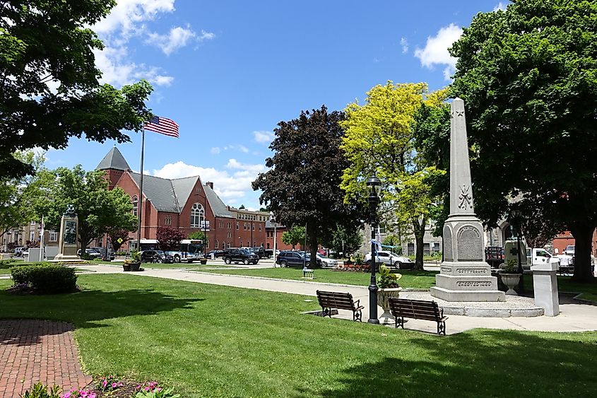 Monument Square in Leominster, Massachusetts.