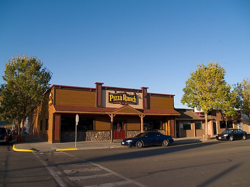 A pizza store in Beulah, North Dakota.