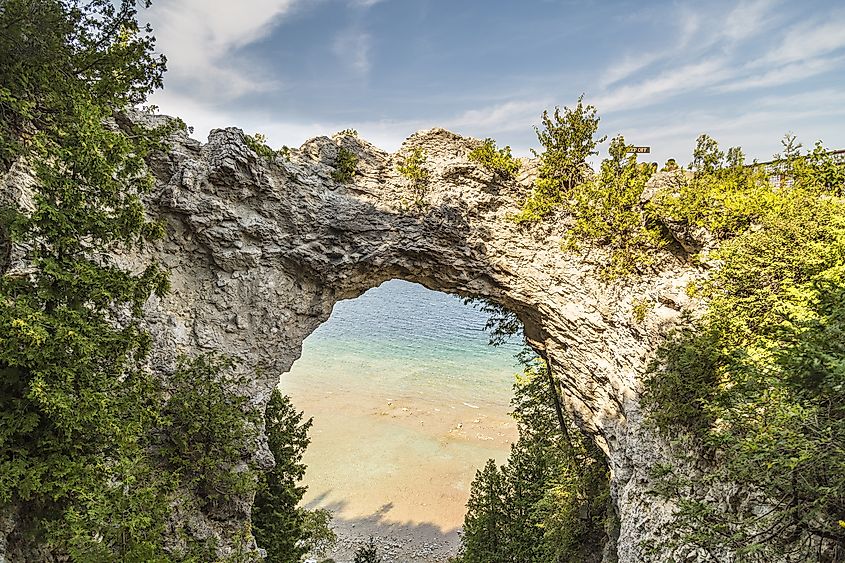 Arch Rock at Mackinac Island, Michigan