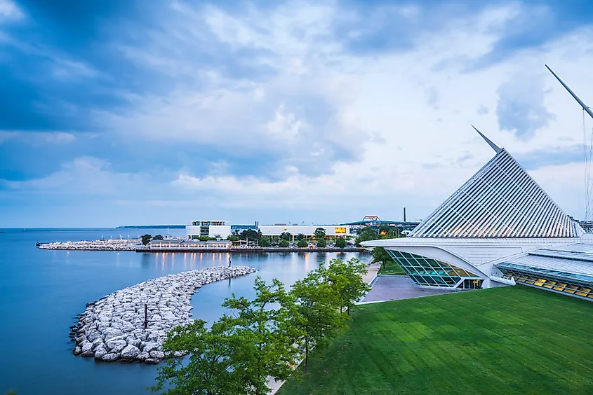 The Milwaukee Art Museum in Milwaukee, Wisconsin.