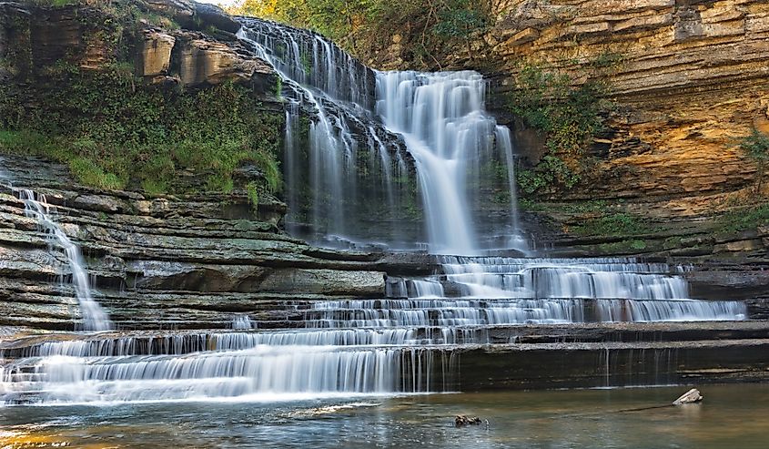 Cummins Falls At Cummins Falls State Park In Tennessee.