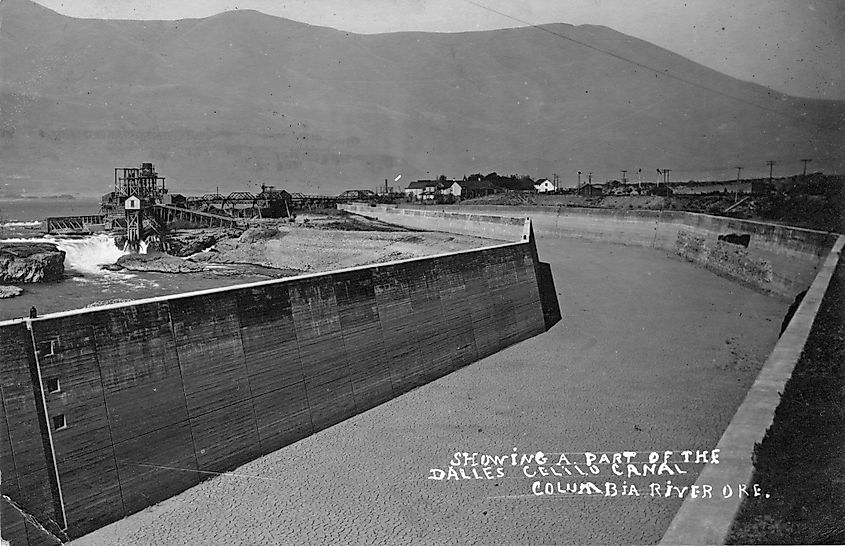 Celilo Canal in 1910.