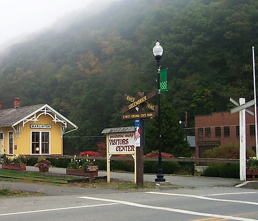 Marlinton, West Virginia (WVhybrid at English Wikipedia, CC BY-SA 3.0 <https://creativecommons.org/licenses/by-sa/3.0/>, via Wikimedia Commons)