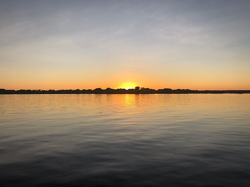 Sunset on Lake Hancock, FL.
