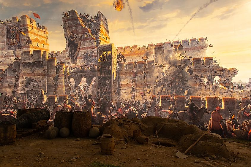 A depiction of the Fall of Constantinople.