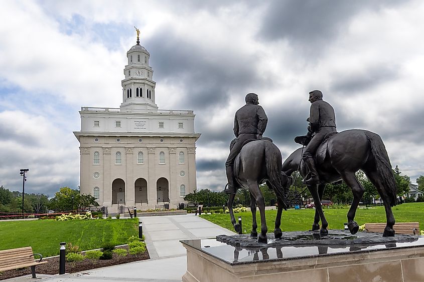 The Nauvoo Temple in Nauvoo, Illinois.