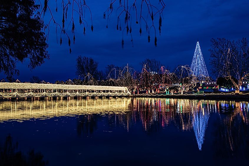 Festival of light celebrations in Chickasha, Oklahoma.