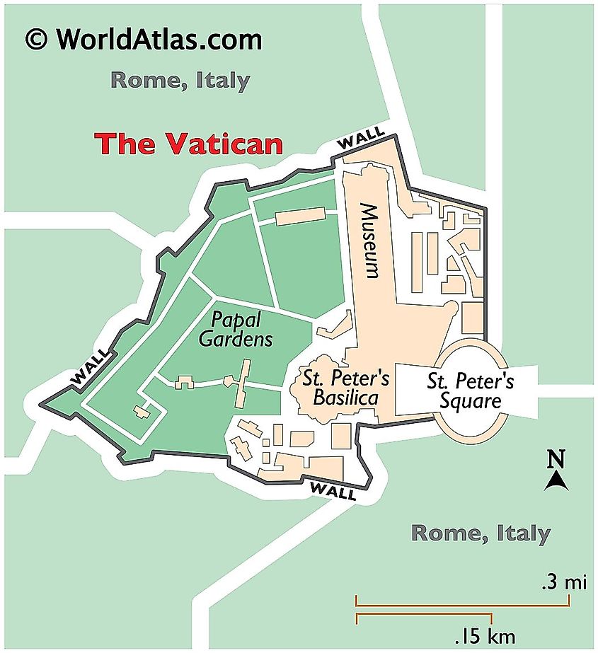 Vatican City map