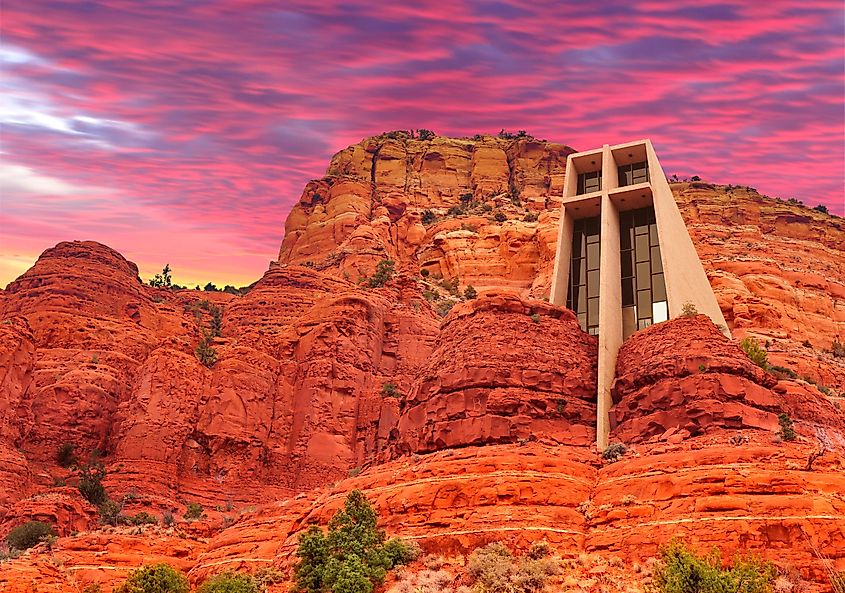 The Chapel of the Holy Cross in Sedona, Arizona, U.S.A.