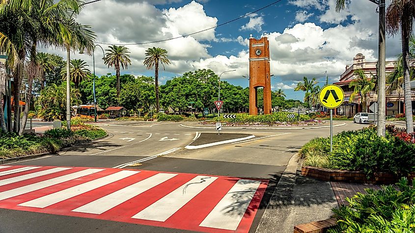 he Historical town centre in Grafton, New South Wales.