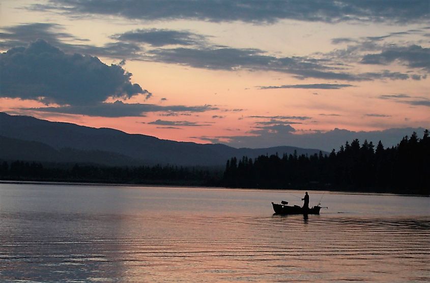 Fishing in Seeley Lake