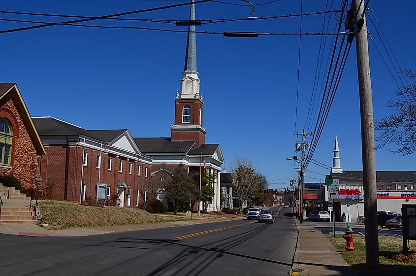 South Green Street in Glasgow, Kentucky.