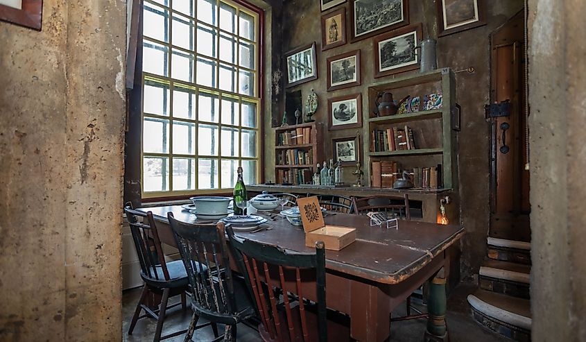  Interior of the Dining Room of Fonthill Castle