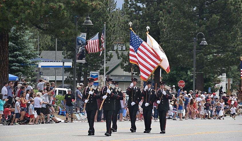4th of July parade in Mammoth Lakes, California.