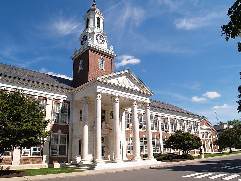 Davidson Hall on the campus of Central Connecticut State University in New Britain, Connecticut