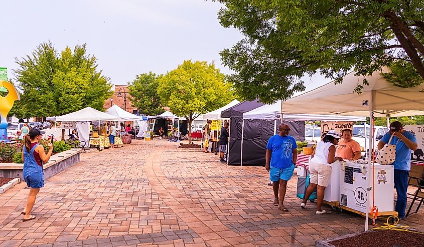 The Clayton Farmers Market, Clayton, North Carolina.
