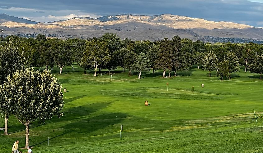 Summertime in Boise, Idaho. Views from Hillcrest Country Club for the Albertsons Open.