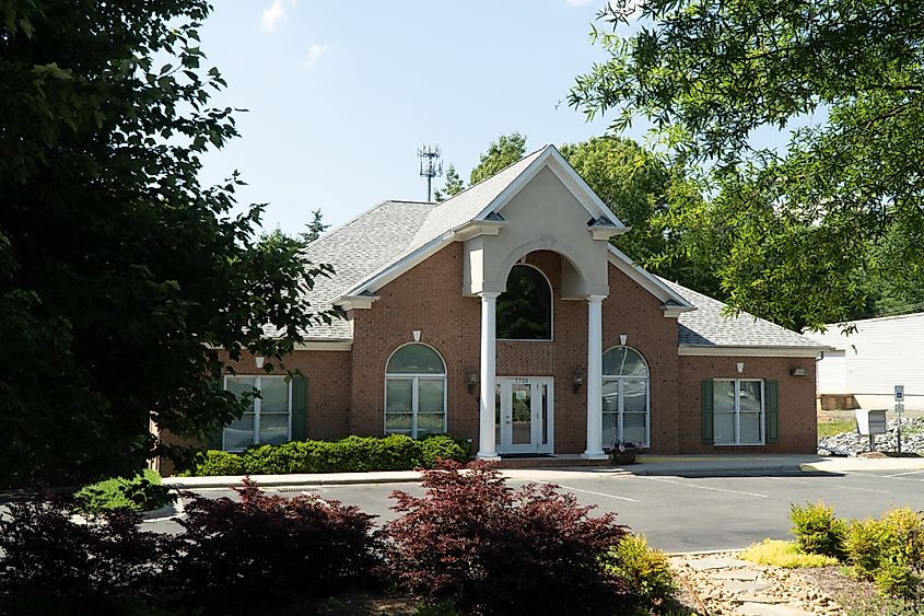 Tega Cay city hall in Tega Cay, South Carolina.