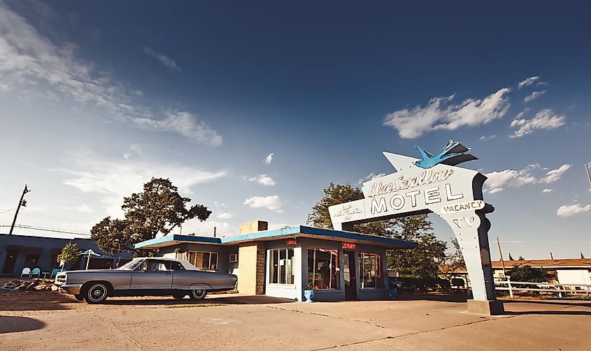 Blue Swallow Motel, Tucumcari, NM: Historic Route 66 landmark since 1939.