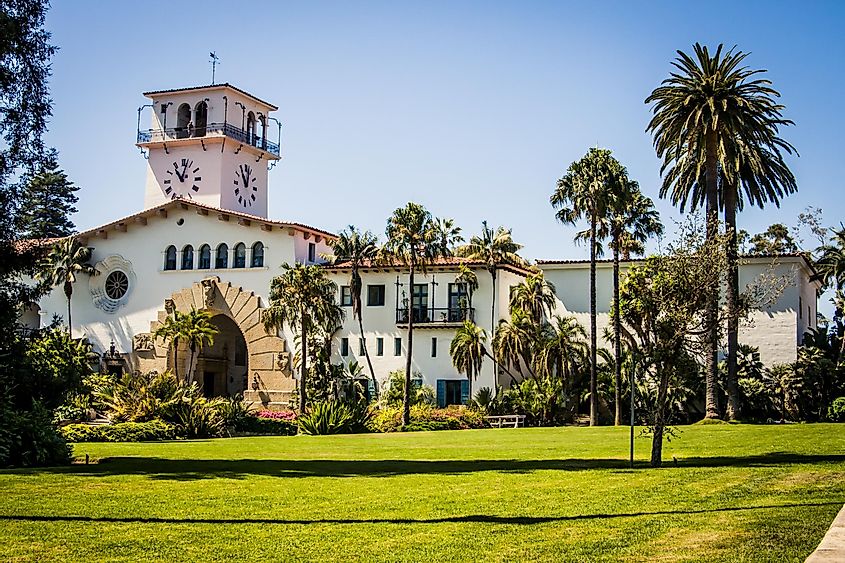 Old courthouse in Santa Barbara, California