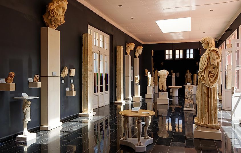 Roman sculptures in the National Public Museum of Cherchell, Algeria