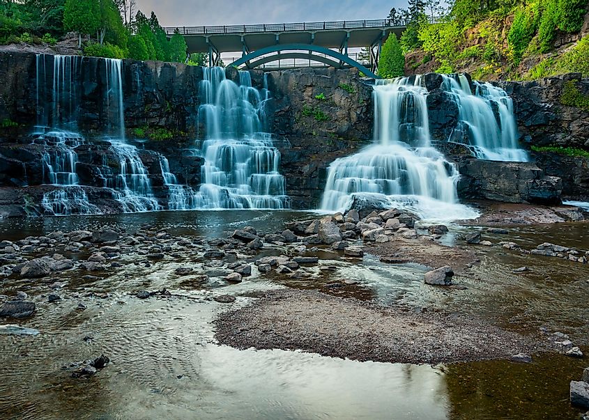 The Gooseberry Falls State Park in Minnesota.