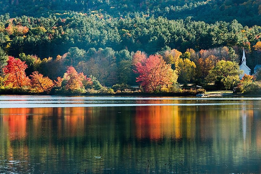 Beautiful fall colors at Eaton, New Hampshire.