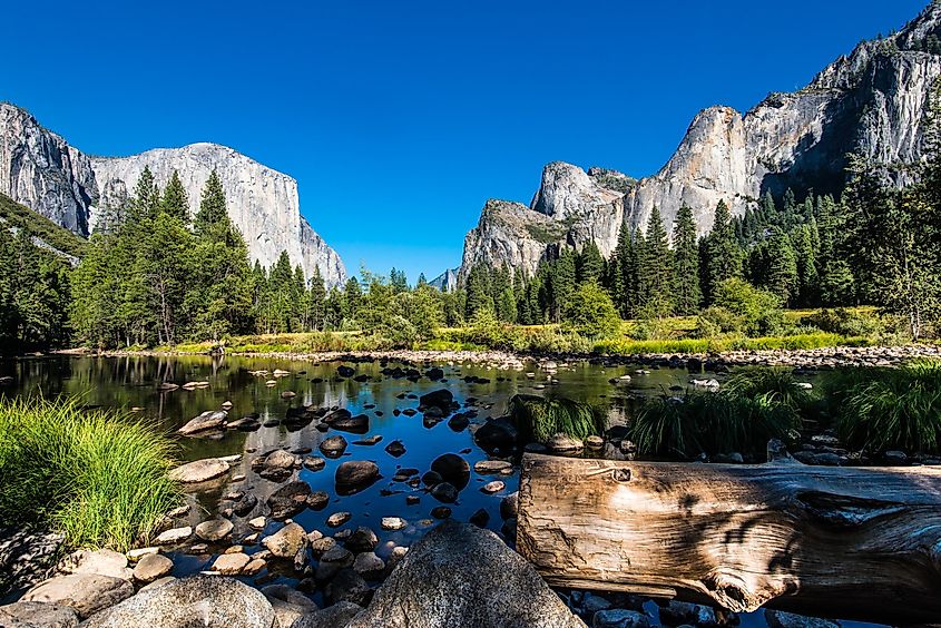 Yosemite National Park, Mountains and Valley view