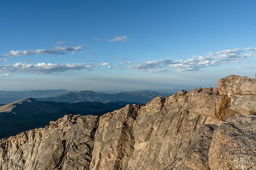 Driving up Mount Blue Sky in the afternoon. Via Shutterstock / Jamilya Khalillulina.