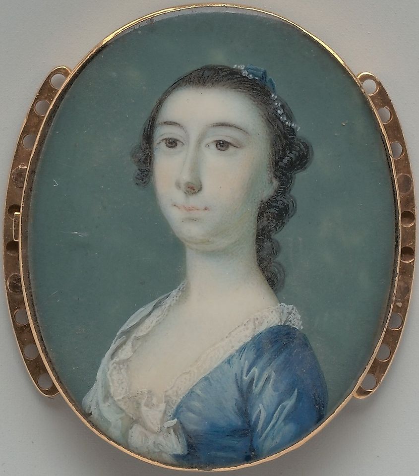 Painting of Rebecca Motte. 