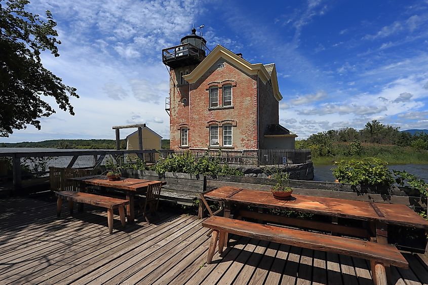 The historic Saugerties Lighthouse.