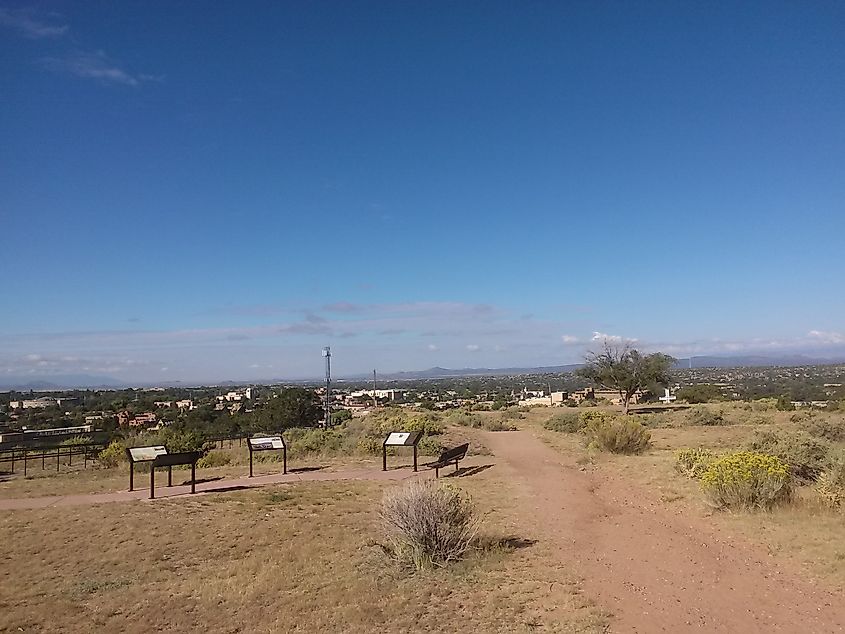 Fort Marcy Ruins off State Road 475 in Santa Fe, New Mexico.