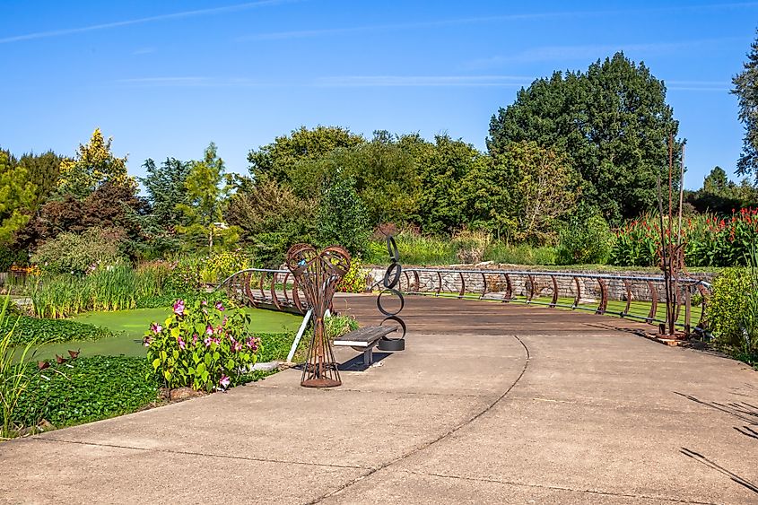 A beautiful garden in Silverton, Oregon