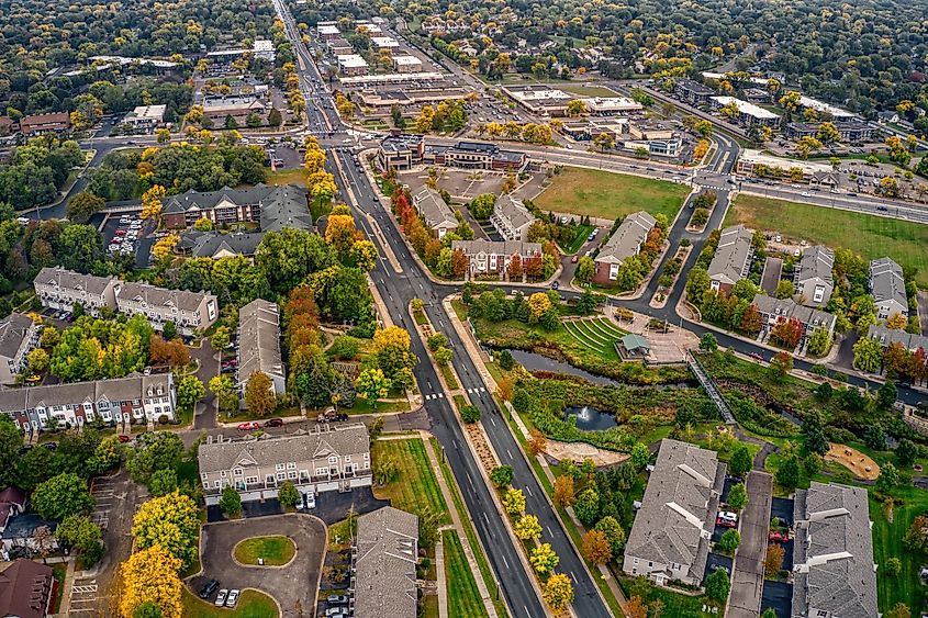 Aerial view of Brooklyn Park.