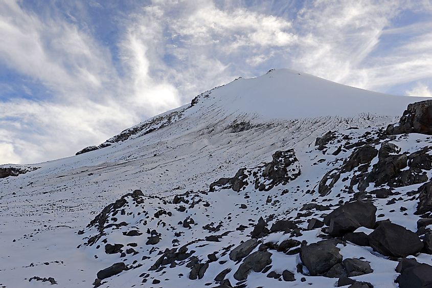 Alpine Terrain on Pico de Orizaba volcano