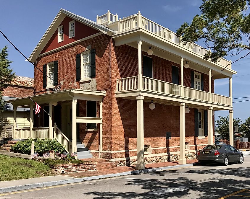 The 1839 Olde Brick Store in Swansboro, North Carolina.